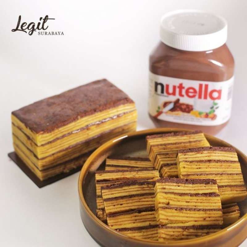 Jual Lapis Legit Nutella King Size 15cm x 15cm di Seller Laritta Bakery