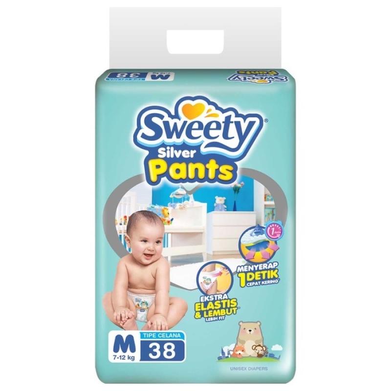 Promo Sweety Silver Pants Popok Bayi [size M/38 Pcs] Diskon 17 Di