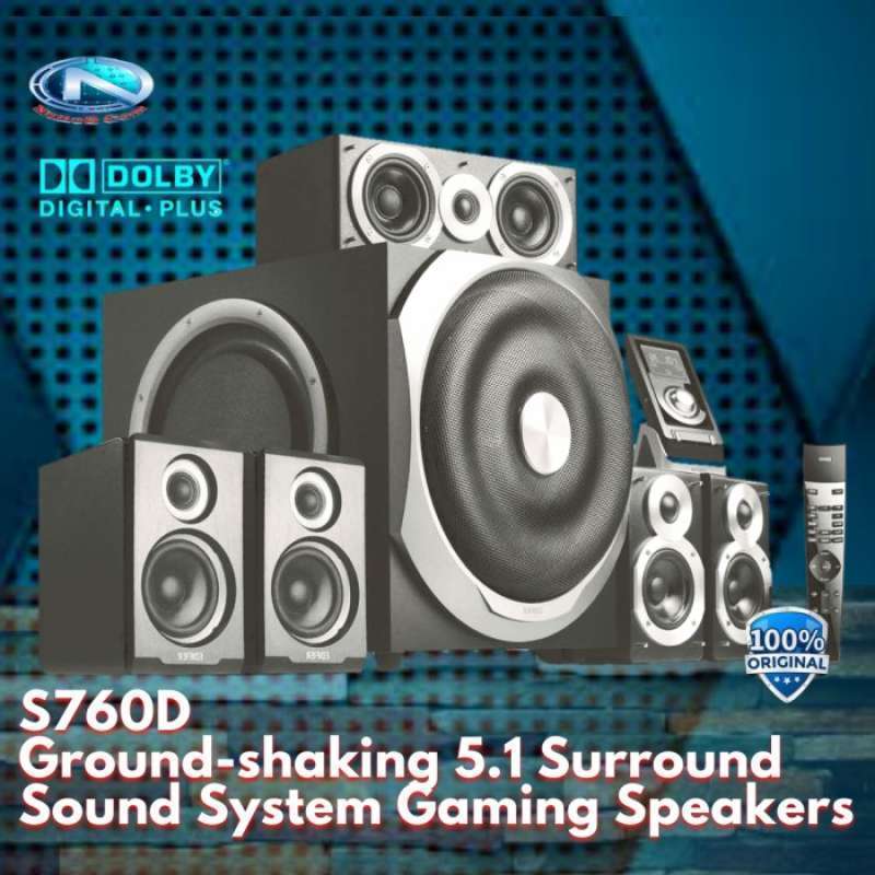 Jual Edifier S760D Groundshaking 5.1 Surround Sound System Gaming