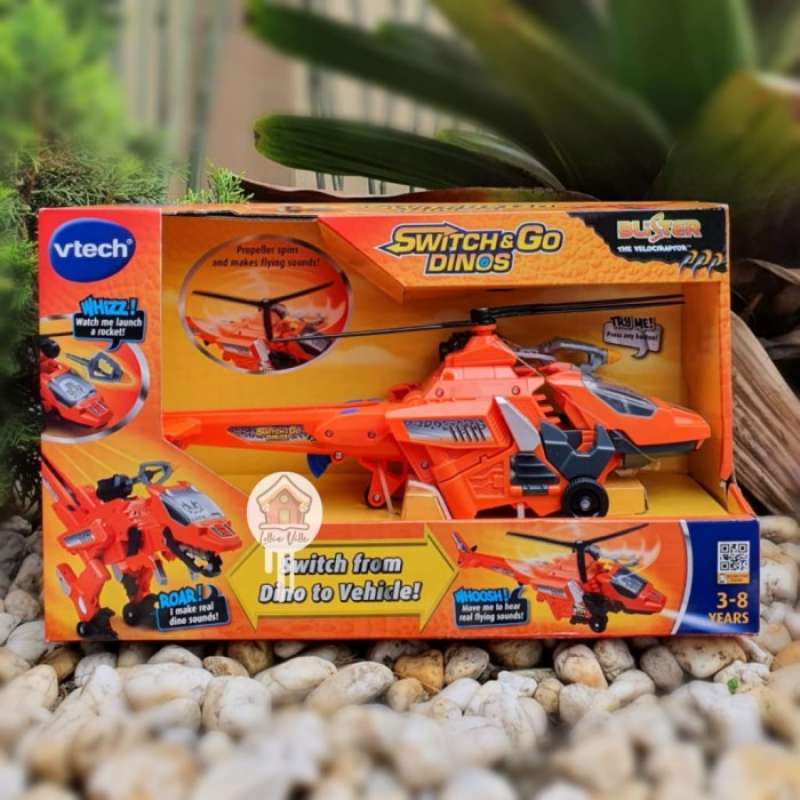 Jual Vtech Switch & Go Dinos Blister The Velociraptor Dinosaur di