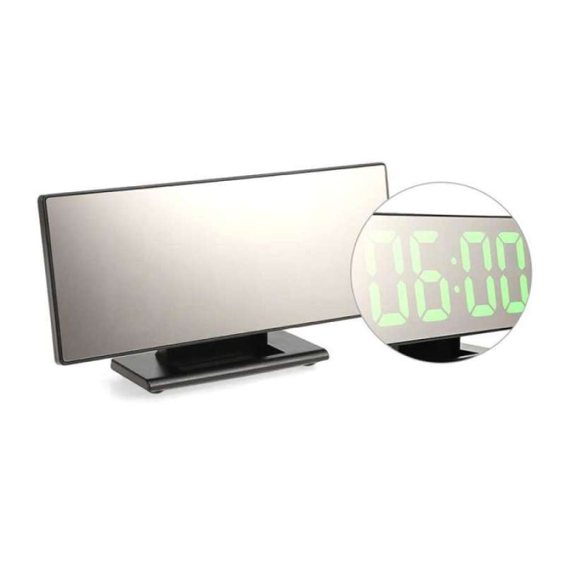 Promo LUMINOVA Jam Meja LED Digital Mirror Clock with Temperature