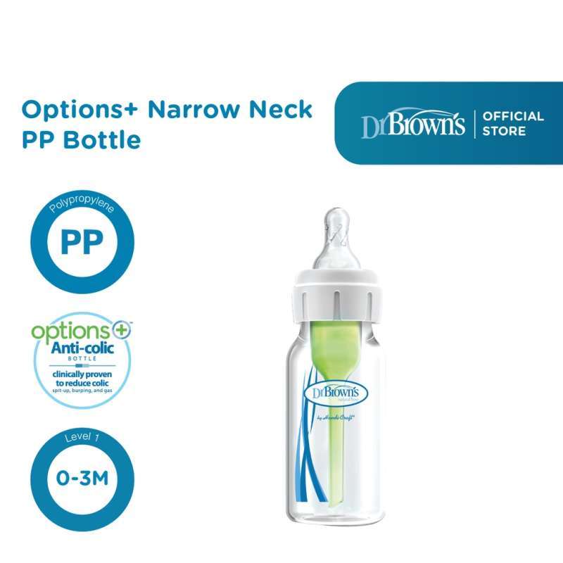 Promo Dr.brown's 2oz / 4oz / 8oz Pp Narrow Neck Options+ Baby Bottle,1 ...