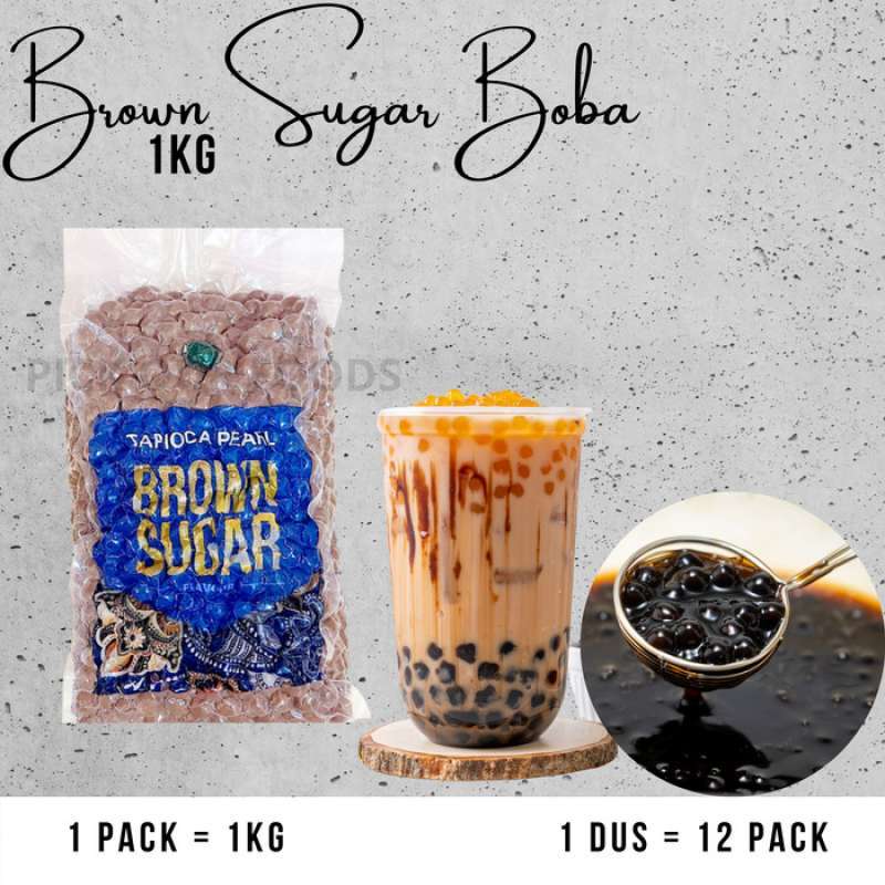 Promo no brand BROWN SUGAR BOBA | BUBBLE TAPIOKA BROWN SUGAR PERMIUM ...