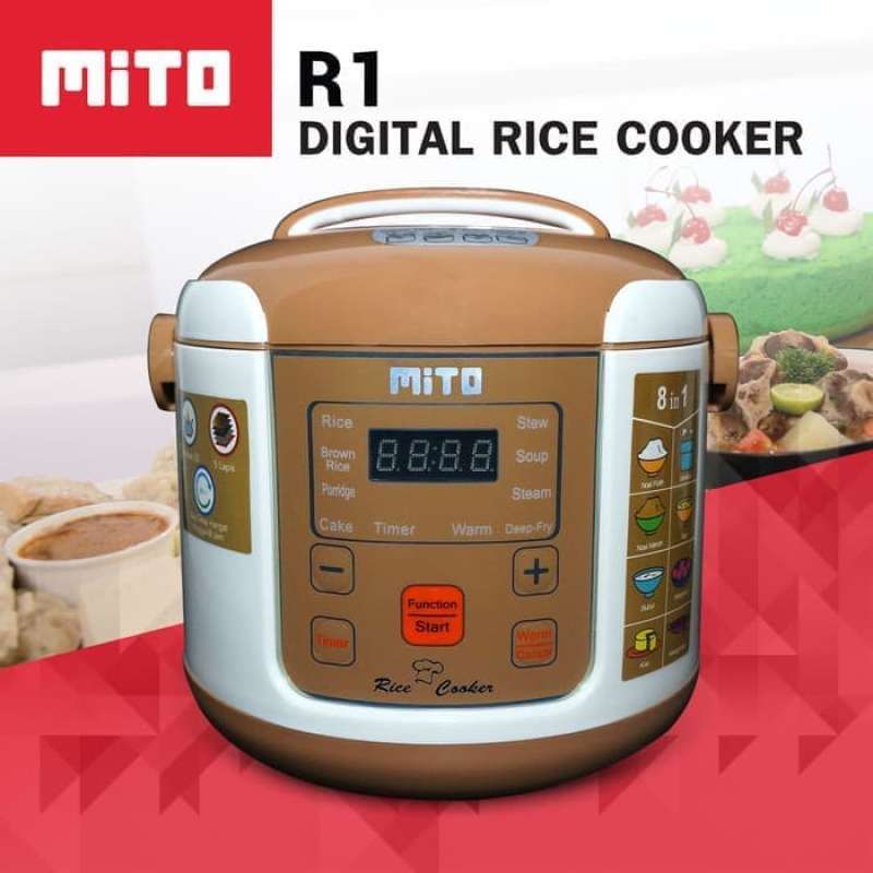 Jual Mito R1 8In1 Digital Rice Cooker Coklat di Seller GUDANGKITA
