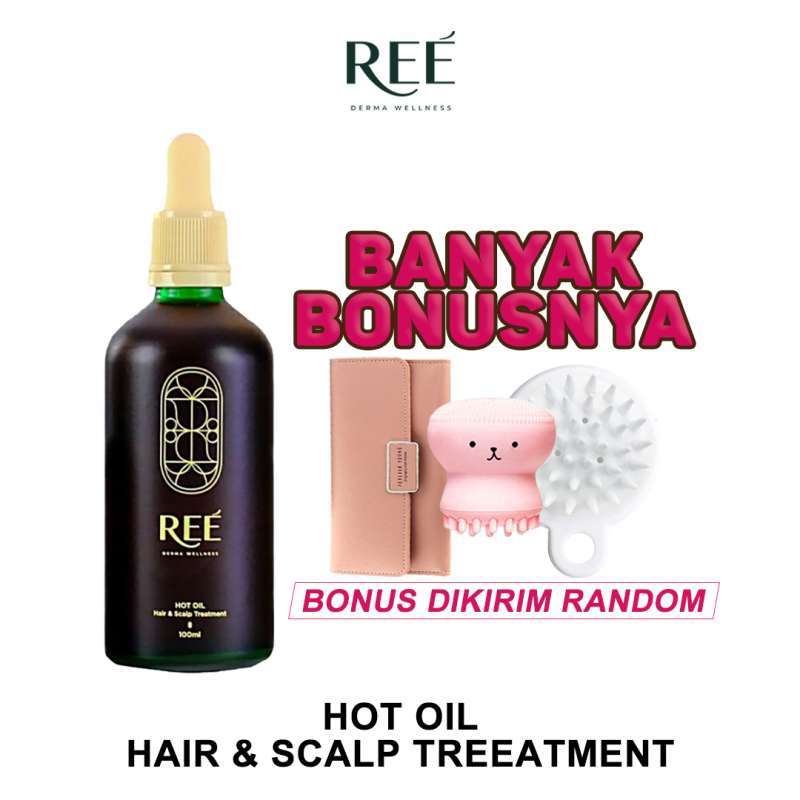 Promo Ree Derma Wellness Hot Oil 100ml Hair & Scalp Treatment Rambut