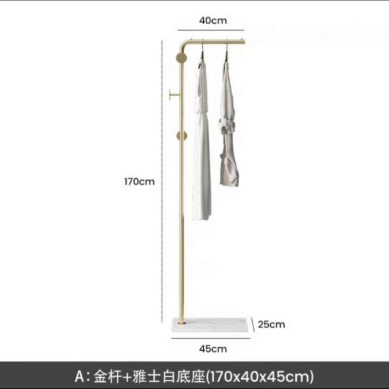 Jual Nordic Gold Cloth Hanger Marble Stand Hanger di Seller HOME