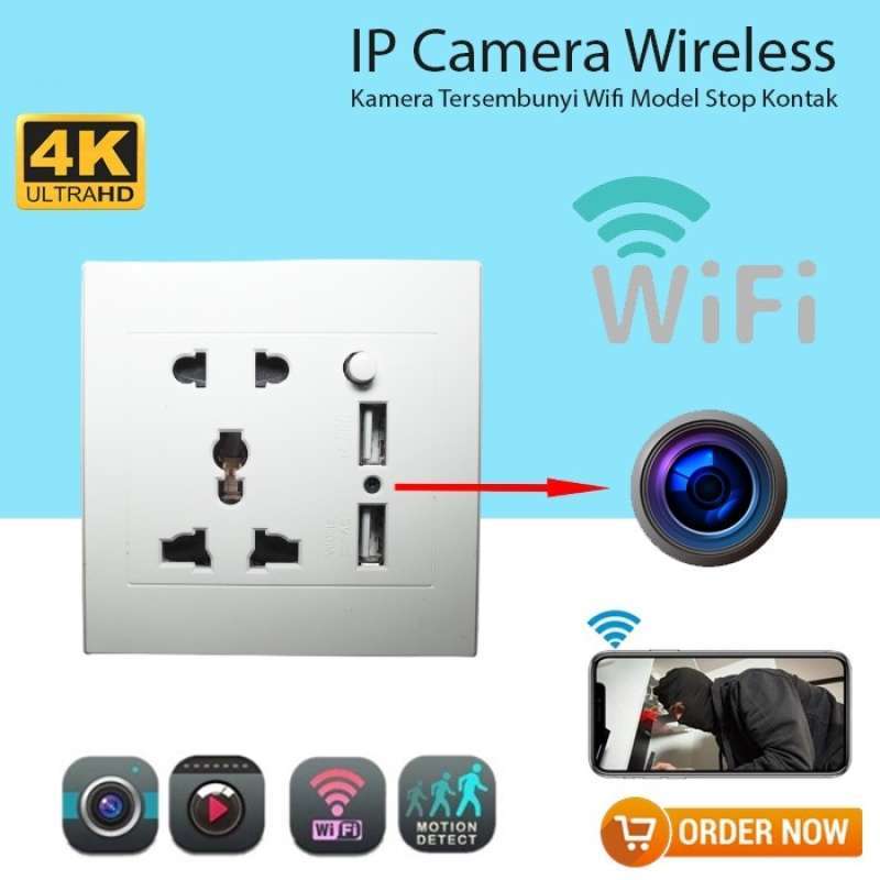 Jual Ip Camera Spy Kamera Wifi Wall Socket Hd 1080 4k Hidden Camera