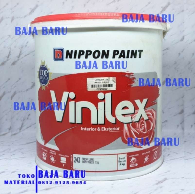 Jual CAT TEMBOK VINILEX 5 KG MURAH / CAT TEMBOK INTERIOR & EKSTERIOR di