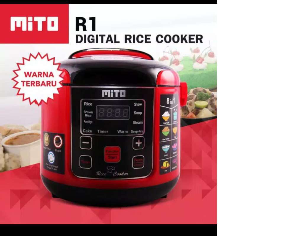 Jual MITO R1 DIGITAL RICE COOKER RED di Seller MITO Electronic Official