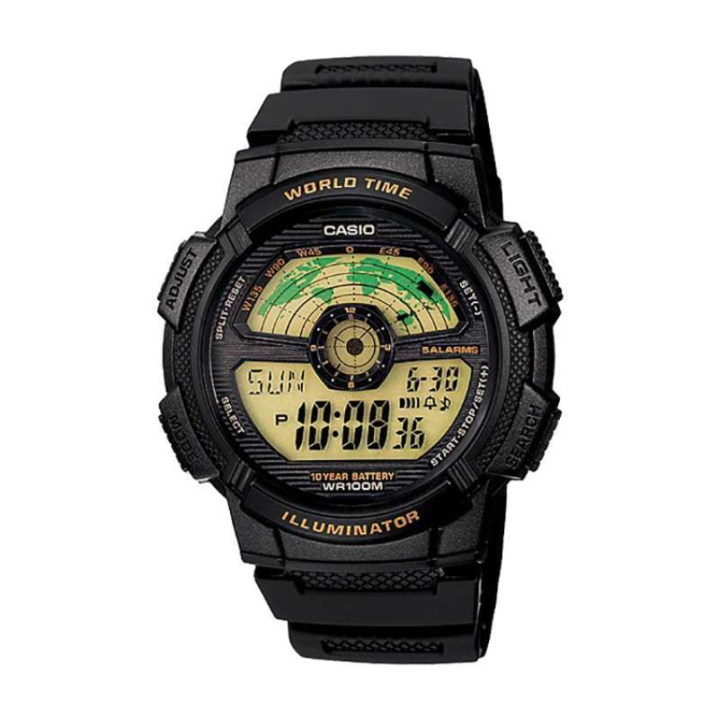 jam tangan casio illuminator world time