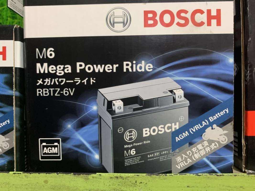 Jual Aki Kering Bosch Rbtz-6v Mega Power Ride Original Di Seller