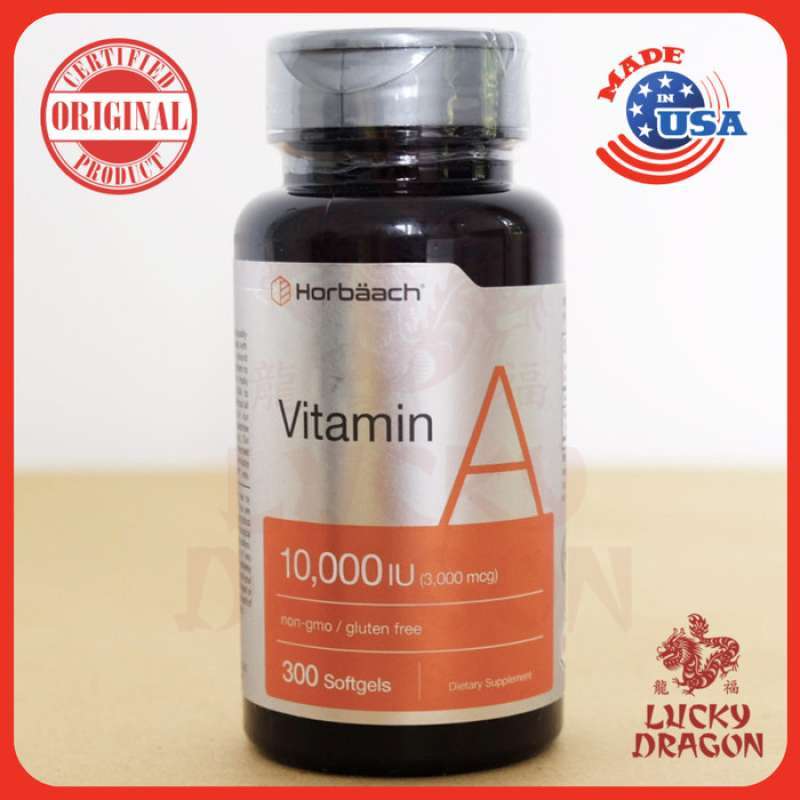 Jual VITAMIN A HORBAACH 10,000 IU 3,000 MCG 300 GEL MATA di Seller
