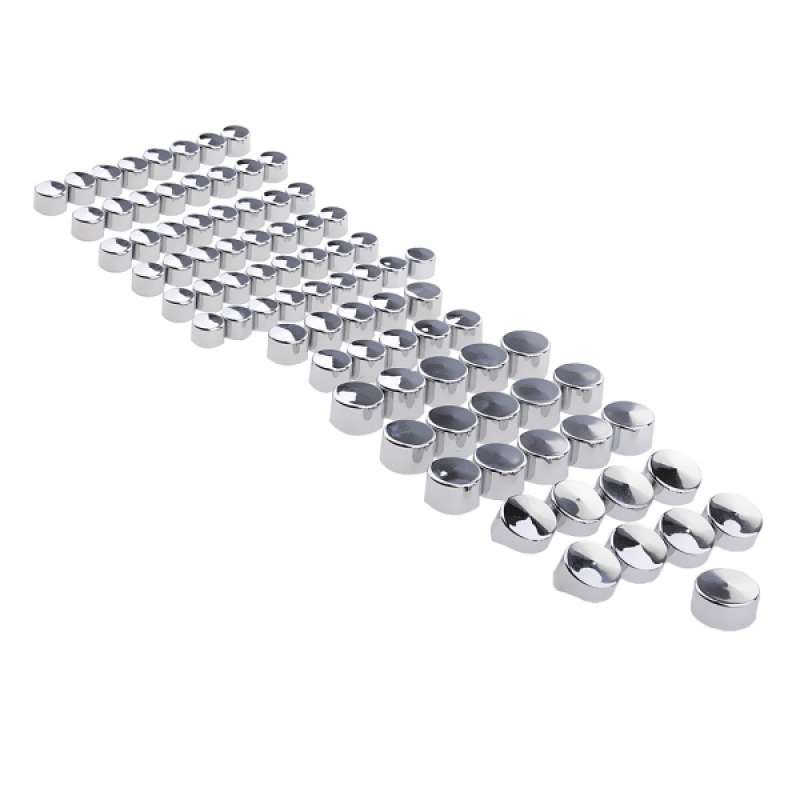 Chrome Bolt Cover Kit For Harley Davidson FLT/FLH (2009+) | ABS Plastic Bolt Toppers For Engine & Transmission