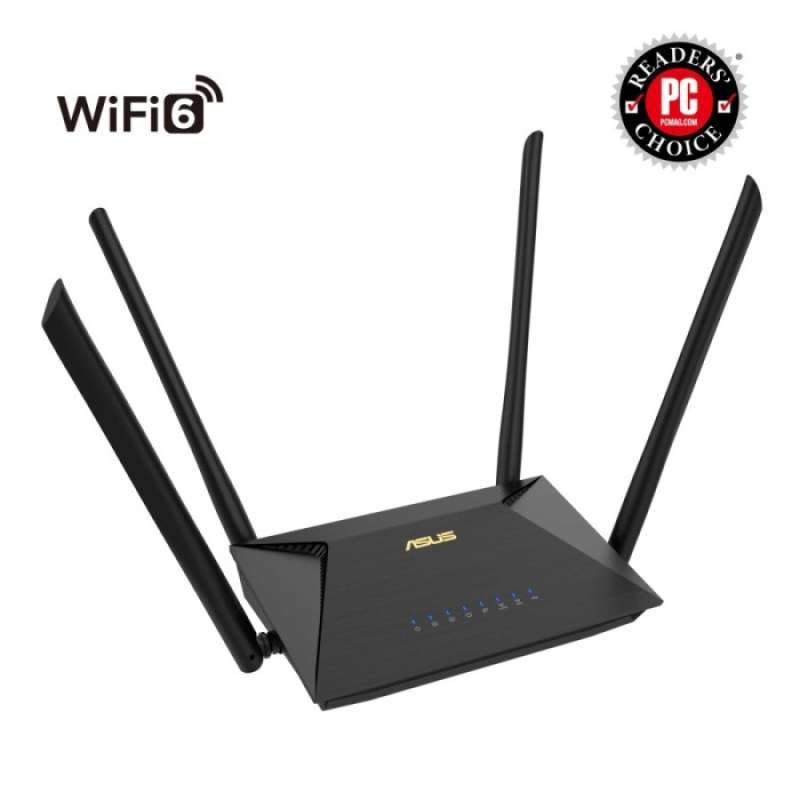 Promo ASUS RT-AX53U AX1800 Dual Band WiFi 6 Wireless Router AiMesh - RT ...