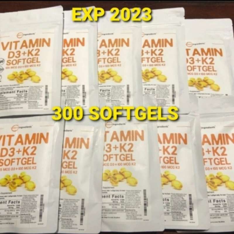 Promo Vitamin D3 K2 Micro ingredients 300 softgel vit d3 Micro