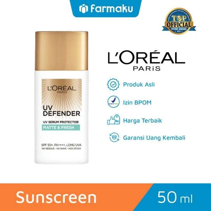 Promo L'oreal Paris Uv Defender Matte & Fresh Sunscreen Spf50+/pa ...