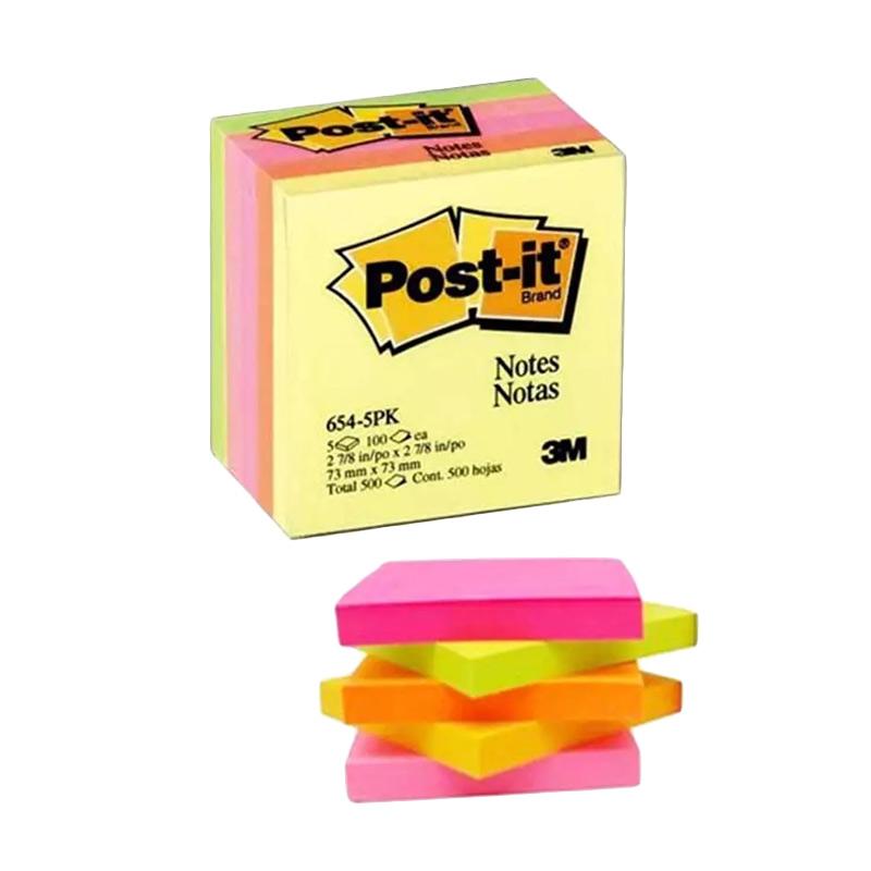 Jual 3M 654PK Capetown Colors Postit Notes [3 x 3 Inch] di Seller