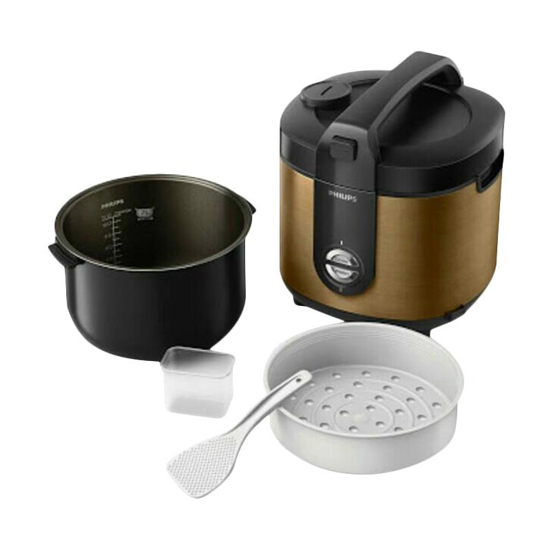Jual Philips HD3128 Rice Cooker Gold [2 Liter] di Seller Aneka Baru