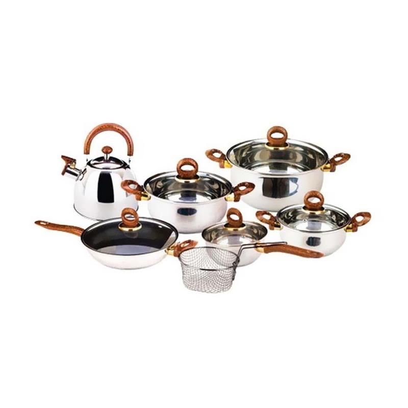 jual vicenza set panci set teko saringan v813 silver jual vicenza set panci set teko saringan v813 silver