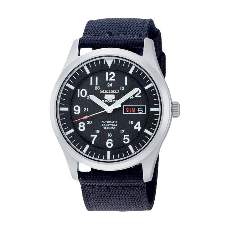 Jual Seiko Original SNZG15K1 Jam Tangan Pria Black Silver di Seller