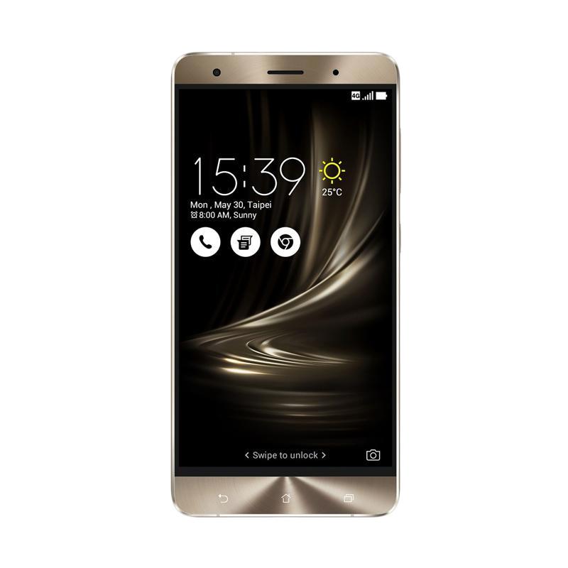 Jual Asus Zenfone 3 Deluxe ZS570KL Smartphone - Gold [64GB 