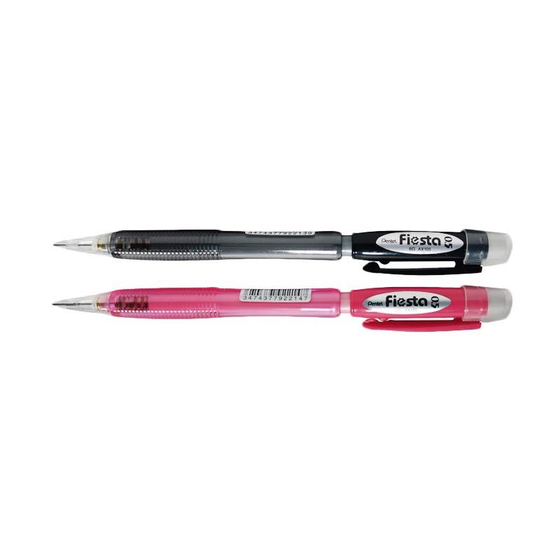 Jual Pentel Fiesta Ax105 0.5 Pensil - Hitam Pink Murah