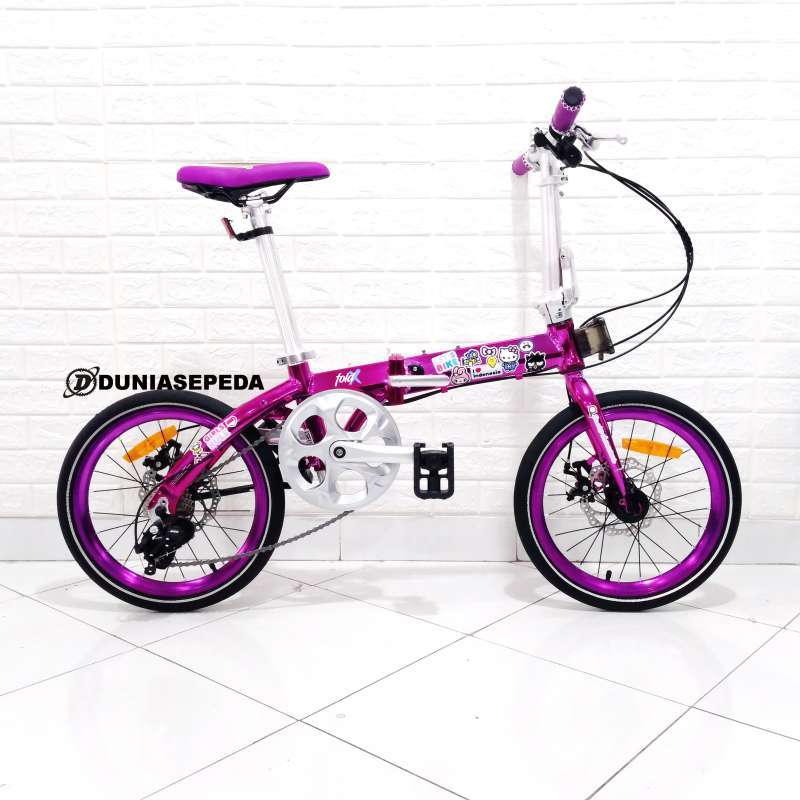 Jual FOLDING BIKE ELEMENT 16 INCH FOLDX X2 SANRIO di Seller Toko Dunia