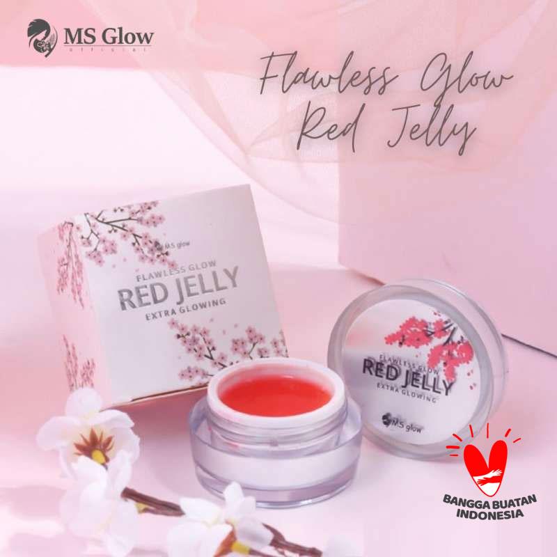 Promo Ms Glow Red Jelly Whitening Extra Glowing Original Diskon 2 di