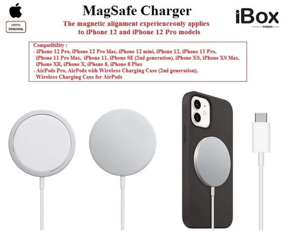 âˆš Original Apple Magsafe Charger For Iphone Magsafe Charger Resmi Ibox