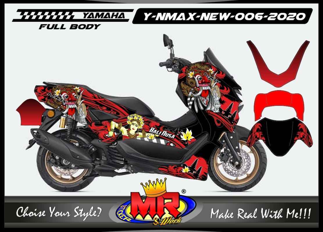 Promo Full Decal Stiker Variasi Motor Yamaha NMAX NEW 2020 FullBody
