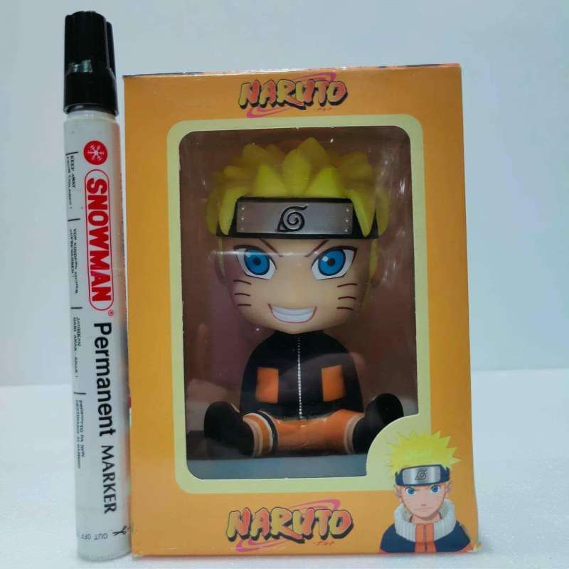 Jual mainan action figure dashboard mobil bobble head Uzumaki naruto di