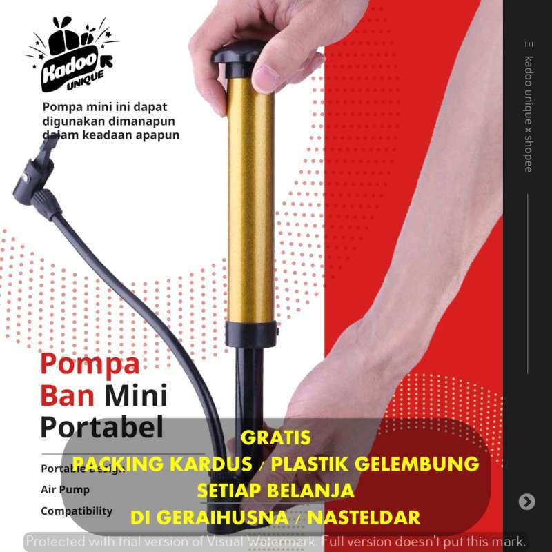 Jual PO MPA ANGIN BAN SEPEDA MOTOR BOLA MINI PORTABLE MANUAL MURAH KECIL