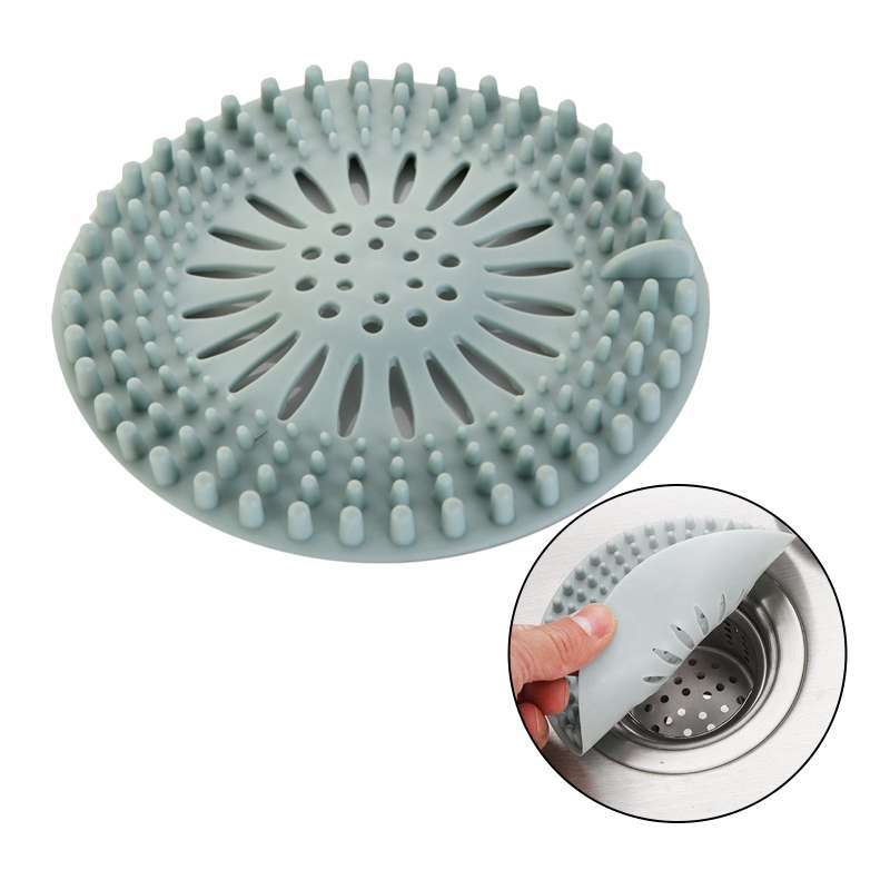 Hair Catcher Durable Silicone Hair Stopper Shower Drain Covers Easy to