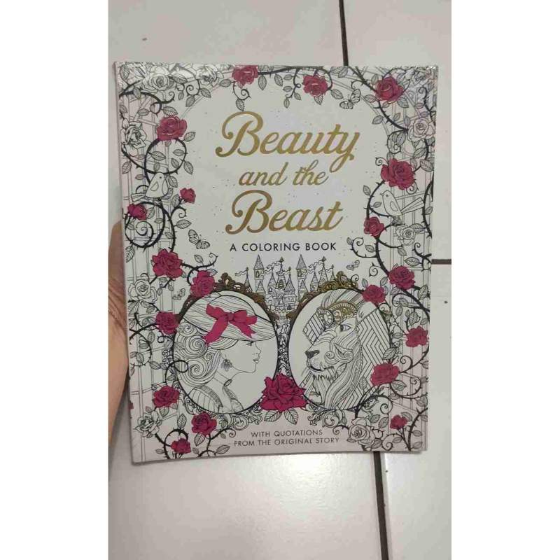 Jual Beauty And The Beast Coloring Book Buku Mewarnai Di Seller