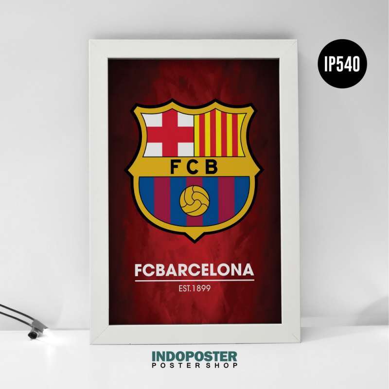 Jual Poster Hiasan Dinding Sepak Bola Barcelona Football Club