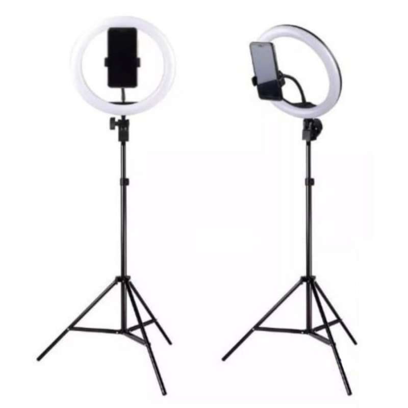 Jual Tripod Hp Ringlight Stand - Paket Lengkap Ring Light 26cm Tripod