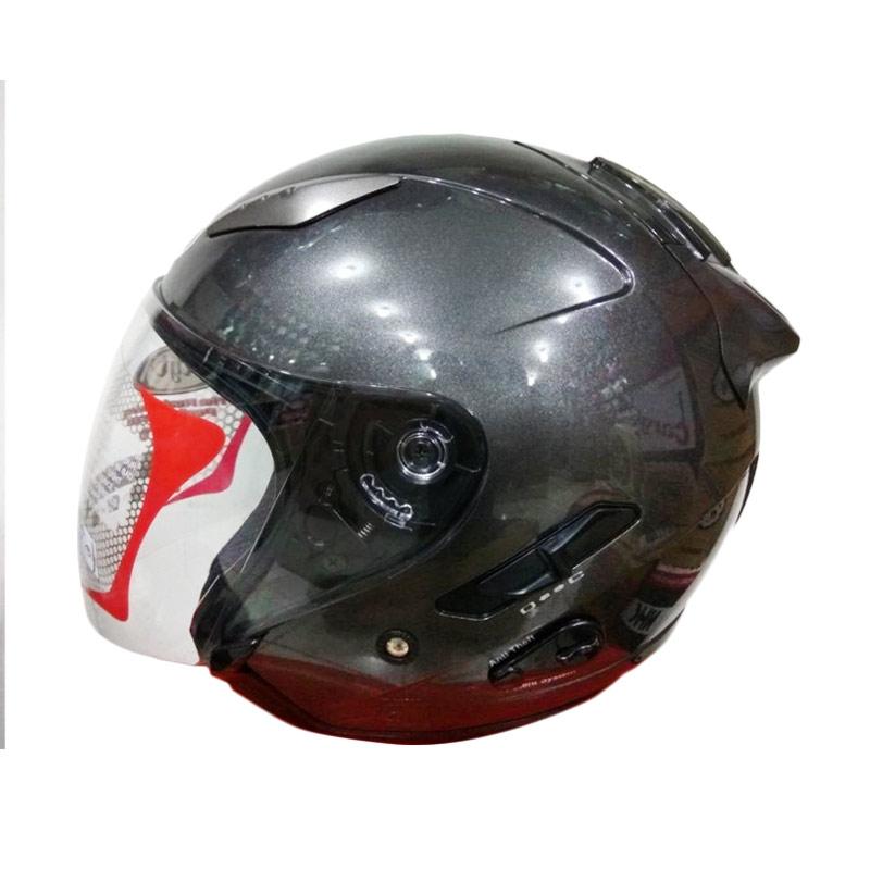 Jual KYT Galaxy Slide Helm Half Face Solid Gunmetal di Seller AFRA