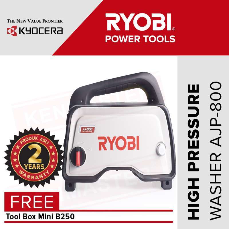 Promo Ryobi High Pressure Washer AJP800 60Bar Jet Cleaner FREE Tool Box