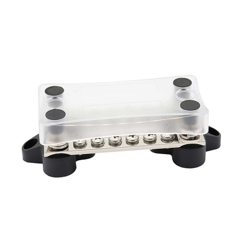 6 Rib Bus Box Promo New Bus Bar 6 Way Electrical Terminal Dual Junction Box M4 Stud ...