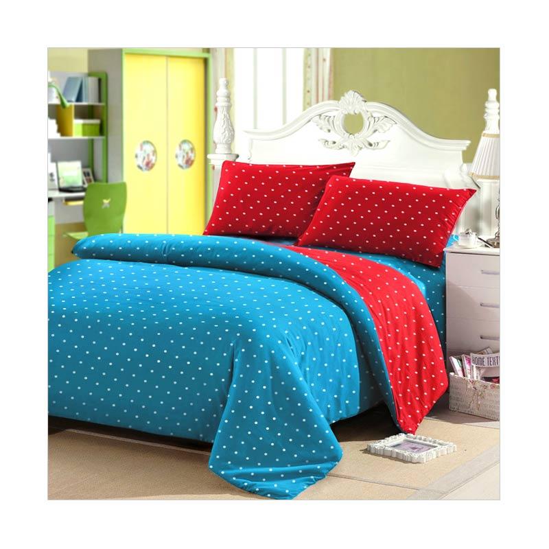 Jual Jaxine Motif Polkadot Katun Set Sprei Tosca jual jaxine motif polkadot katun set sprei tosca