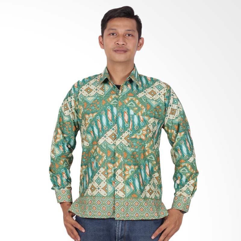  Inspirasi  Terbaru 37 Kemeja Batik  Pria  Hijau