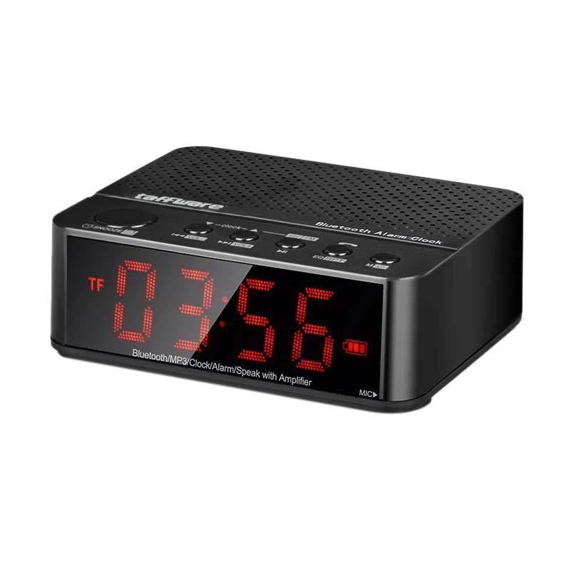 Jual Taffware BC01 Digital Desktop Jam Alarm Black [Bluetooth