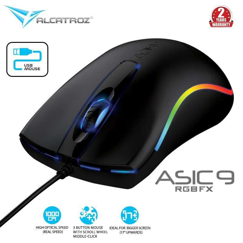 Jual Alcatroz The King Of Rgb Gaming Mouse Asic 9 Combo Mka-3c Rgb ...