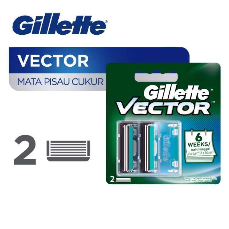 Jual GILLETTE VECTOR CART ISI 2 PCS di Seller Hypermart Pekanbaru SKA ...