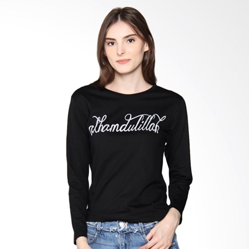 Jual JCLOTHES Kaos Lengan Panjang Wanita Alhamdulillah