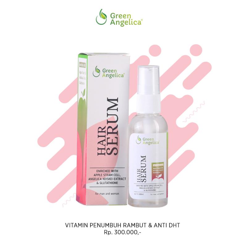 Jual Green Angelica Vitamin Rambut Rontok dan Kusut Hair Serum 100 Original 60 gr di Seller