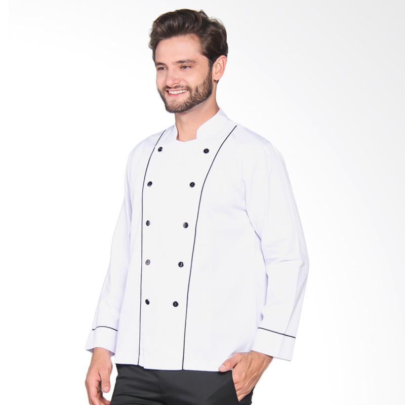 Jual Chef Series Basic Tangan Panjang Baju  Koki  Putih 
