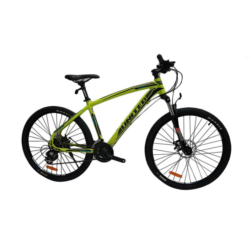 Jual United Miami 200 Plus Sepeda MTB - Yellow [26 Inch 