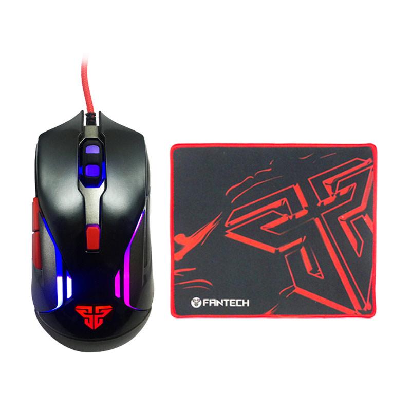 Jual Fantech Mouse Gaming V5 + Fantech Mousepad Gaming 
