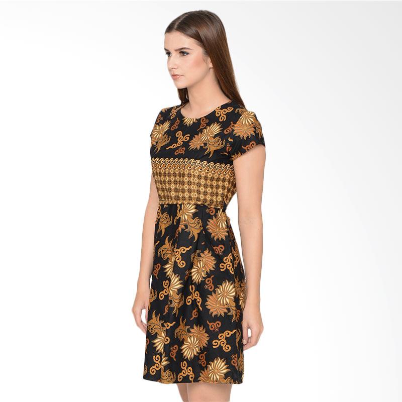 Jual FBW Anna Batik Baby Doll Dress Atasan Wanita - Kuning